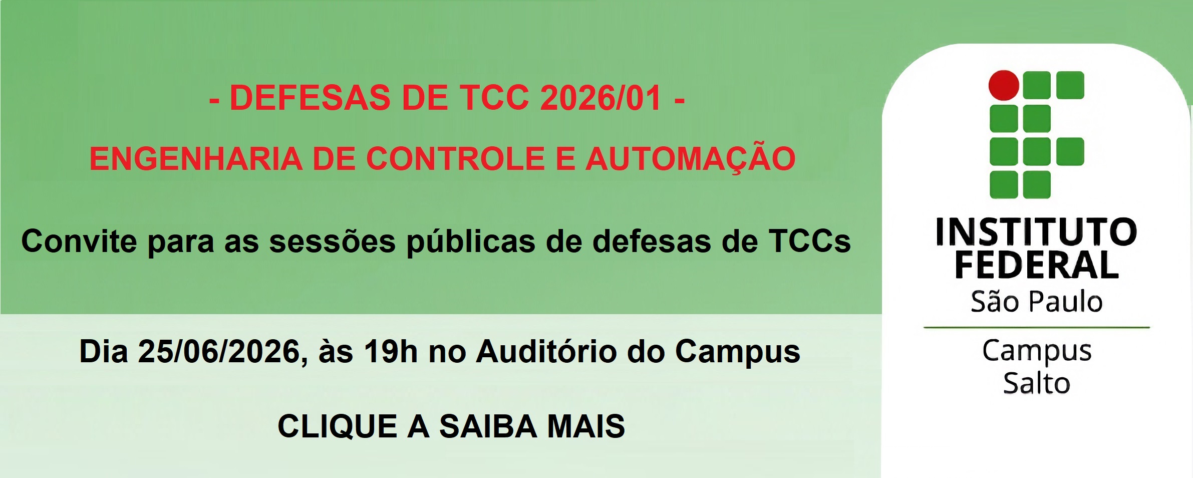Trabalhos de Conclusão de Curso (TCCs) 2026
