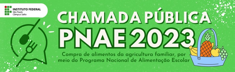AVISO DE CHAMADA PÚBLICA - PNAE 2023